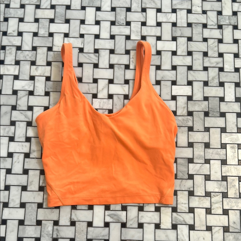 Orange Lululemon Align Top